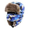 Winter Warmth Mask Cap Neck Hat Motorcycle Cycling Skiing Windcap Ushanka Blue