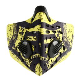 PM2.5 Cycling Mask Ski Motorcycle Windproof Cold-proof Warm Mask Yellow