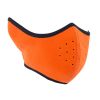 Ski Cycling Motorcycle Half Face Mask Windproof cold-proof Warm Mask Orange