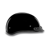 D.O.T. DAYTONA SKULL CAP JR.-  HI-GLOSS BLACK:L