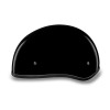 D.O.T. DAYTONA SKULL CAP W/O VISOR- HI-GLOSS BLACK:2XS