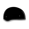 D.O.T. DAYTONA SKULL CAP W/O VISOR- HI-GLOSS BLACK:2XS