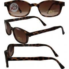 KD Original KD's Dark Tortoise Amber Polarized Motorcycle Sunglasses With Pouch