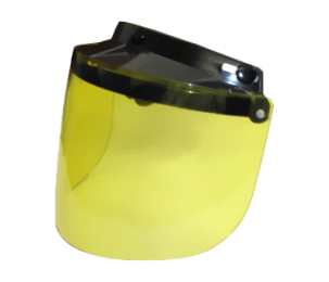 FLIP UP VISOR- YELLOW