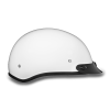 D.O.T. DAYTONA SKULL CAP- HI-GLOSS WHITE:3XL