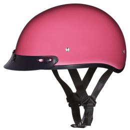 D.O.T. DAYTONA SKULL CAP- HI-GLOSS PINK:L