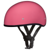 D.O.T. DAYTONA SKULL CAP W/O VISOR- HI-GLOSS PINK:L