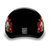 D.O.T. DAYTONA SKULL CAP- W/ ROSE SKULLS:S