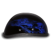 EAGLE- W/ SKULL FLAMES BLUE:L