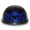 EAGLE- W/ SKULL FLAMES BLUE:L