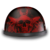 EAGLE- W/ SKULL FLAMES RED:L
