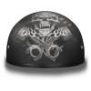 D.O.T. DAYTONA SKULL CAP- W/ PISTONS SKULL:XS