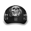 D.O.T. DAYTONA SKULL CAP- W/ SNAKE SKULLS:XS