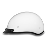 D.O.T. DAYTONA SKULL CAP- HI-GLOSS WHITE:2XS