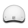 D.O.T. DAYTONA SKULL CAP- HI-GLOSS WHITE:XL