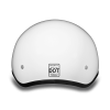 D.O.T. DAYTONA SKULL CAP- HI-GLOSS WHITE:2XS