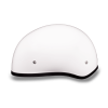 D.O.T. DAYTONA SKULL CAP W/O VISOR- HI-GLOSS WHITE:M