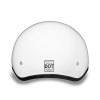 D.O.T. DAYTONA SKULL CAP W/O VISOR- HI-GLOSS WHITE:2XS