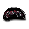 D.O.T. DAYTONA SKULL CAP- W/ BARBED ROSES:M