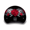 D.O.T. DAYTONA SKULL CAP- W/ ROSE:XS