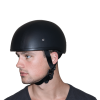 D.O.T. DAYTONA SKULL CAP W/O VISOR- LEATHER COVERED:XS